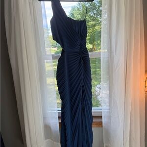 Abercrombie & Fitch Navy One-Shoulder Dress